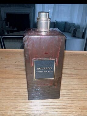 Bath & Body Works Bourbon men's cologne 3.4 Oz half bottle